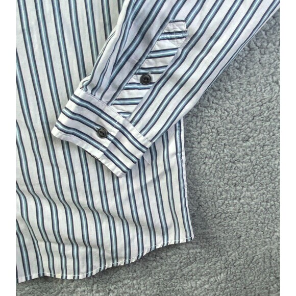 44MM Authentic Legendary Work Wear Mens Large Striped Western Pearl Snap - Picture 8 of 13